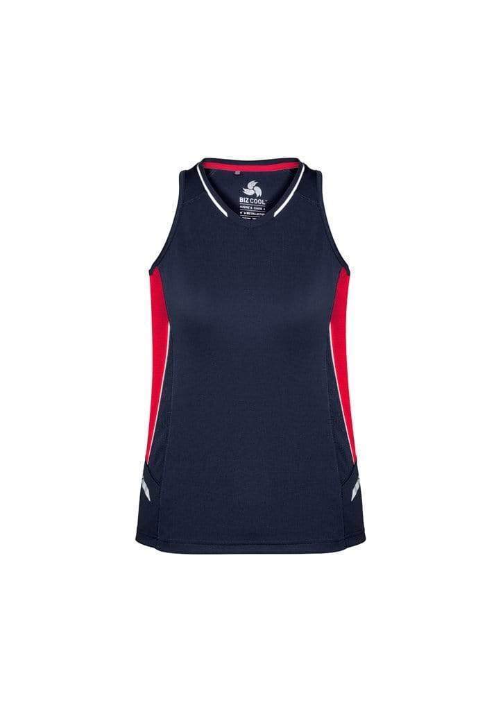 Biz Collection Casual Wear Navy/Red/Silver / 6 Biz Collection Women’s Renegade Singlet SG702L